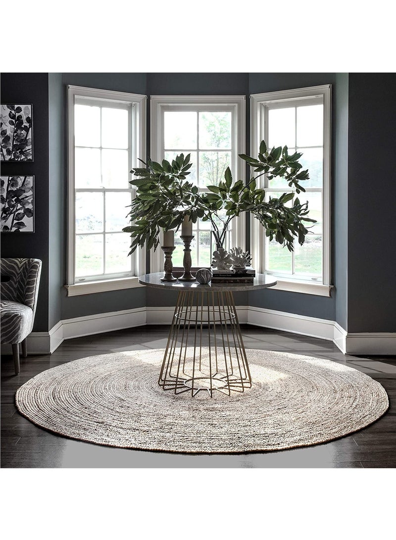 LINGWEI Modern and Simple Design Natural Jute Rug Carpet - Image 5