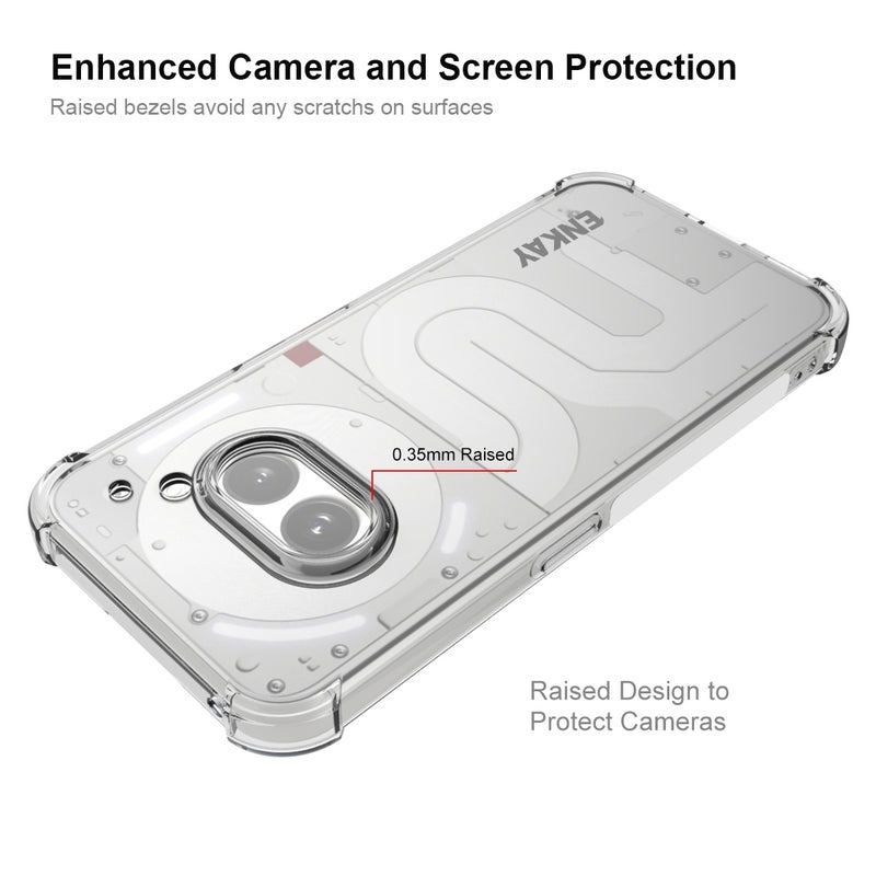 HuHa Protective Cover For Nothing Phone 2a / 2a Plus ENKAY Hat-Prince Transparent TPU Shockproof Phone Case - Image 3