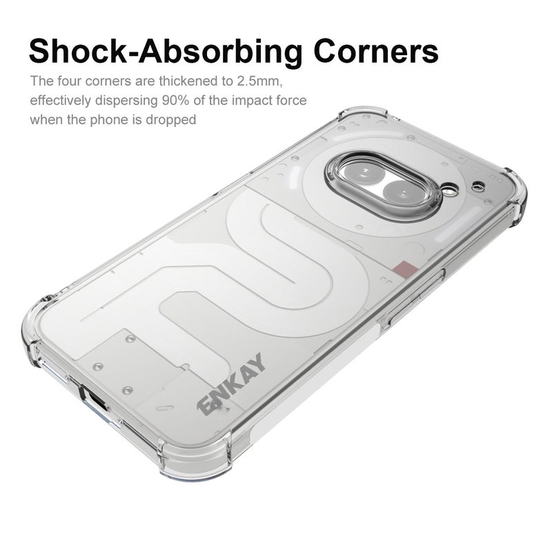 HuHa Protective Cover For Nothing Phone 2a / 2a Plus ENKAY Hat-Prince Transparent TPU Shockproof Phone Case - Image 2