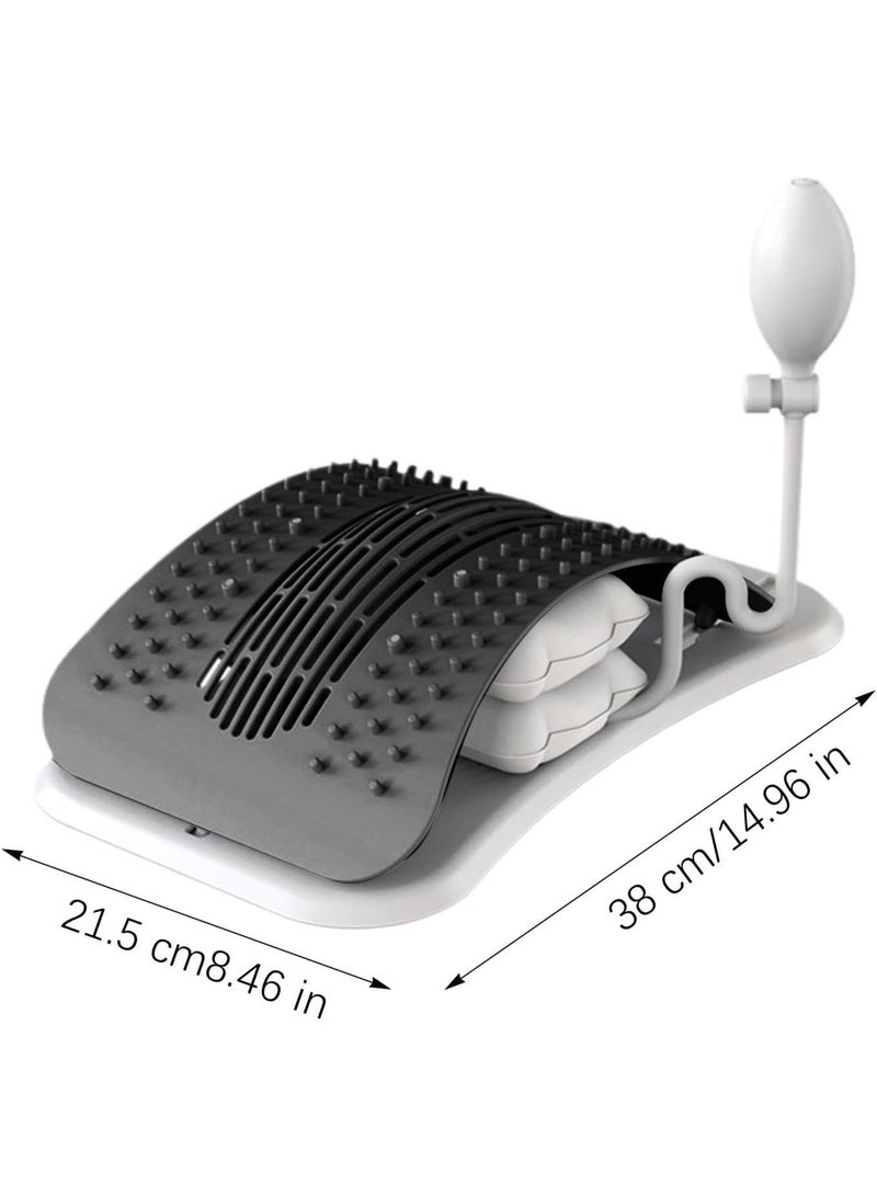 Bukela Adjustable Back Stretcher for Lower Back Pain Relief, Lumbar Support & Spinal Decompression Device for Lower Back Pain Relief, Posture Corrector, Scoliosis, Spinal Decompression Support Device - Image 2