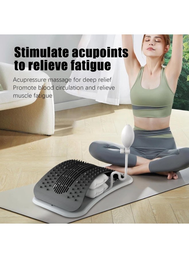 Bukela Adjustable Back Stretcher for Lower Back Pain Relief, Lumbar Support & Spinal Decompression Device for Lower Back Pain Relief, Posture Corrector, Scoliosis, Spinal Decompression Support Device - Image 4