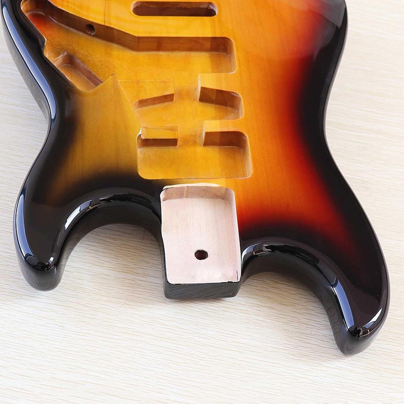 JD.Moon Electric Guitar Body for Fender ST Strat Guitar Accessory DIY Poplar HSH Guitar Body Sunburst - Image 3