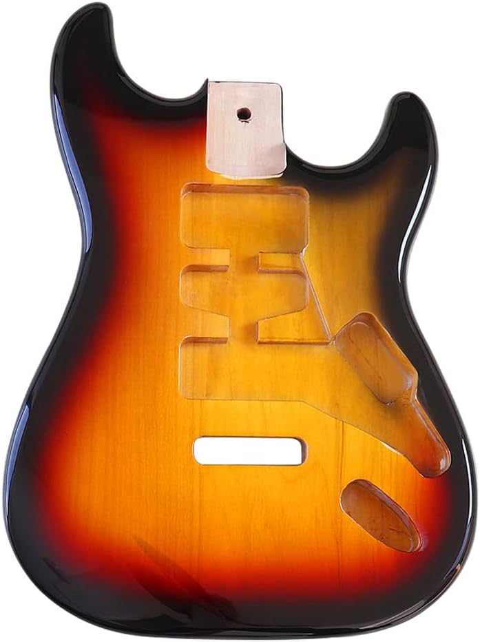 JD.Moon Electric Guitar Body for Fender ST Strat Guitar Accessory DIY Poplar HSH Guitar Body Sunburst - Image 1
