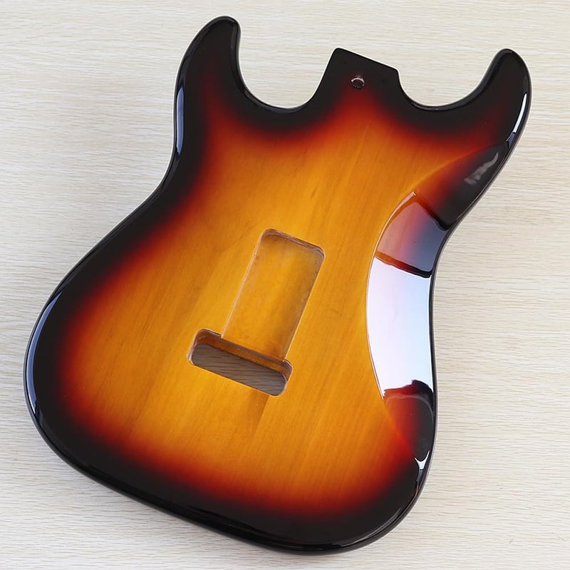 JD.Moon Electric Guitar Body for Fender ST Strat Guitar Accessory DIY Poplar HSH Guitar Body Sunburst - Image 4