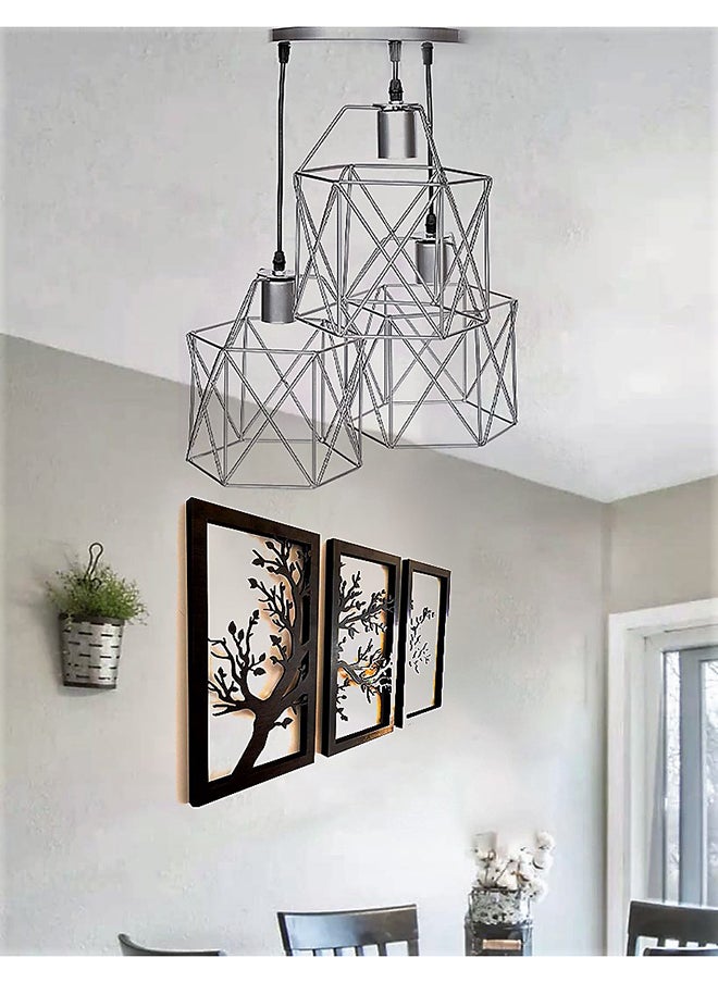 Triple Metal Chandelier  - Image 1