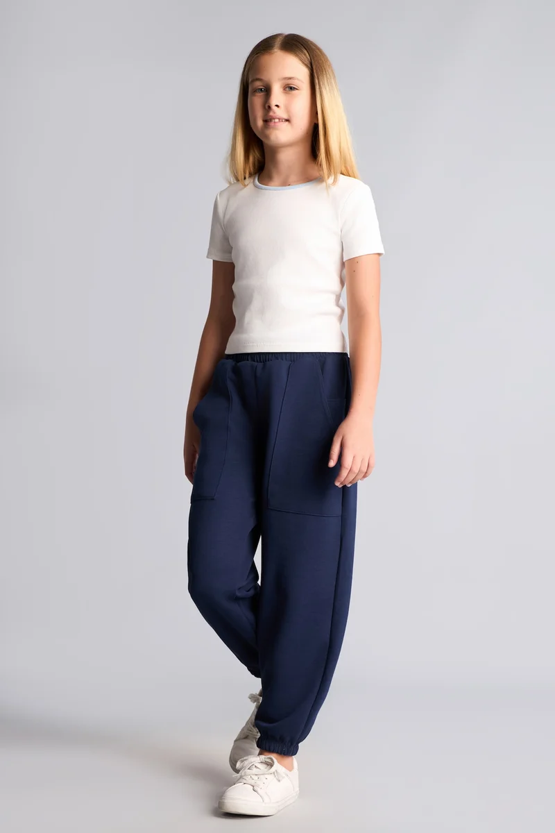 ديفاكتو Girl Elastic Waist Jogger Fit Sweatpants