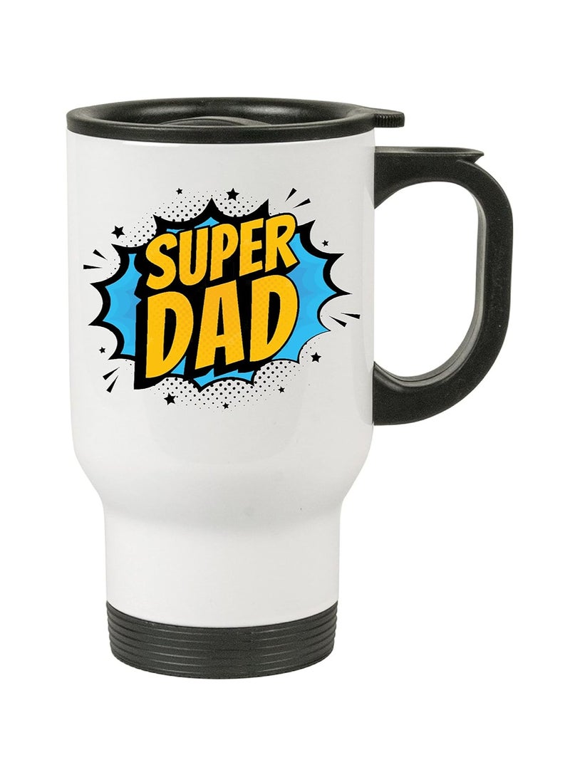 PRINTSHOP4ME Father's Day Travel Mug for Best Dad Ever - Best Gifts Dad - Birthday Gifts from Daughter Son - Gifts for Dad - Stainless Steel, 14oz  - Image 1