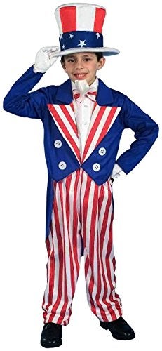 Rubies Uncle Sam Costume for Kids Boys Medium - Image 1