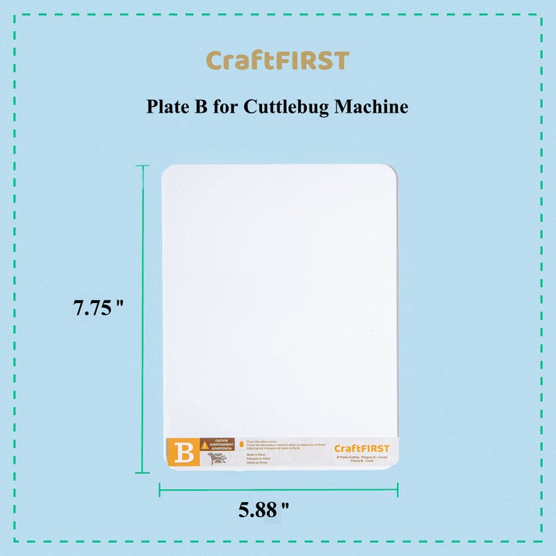 CraftFIRST B Cutting Plate for Cuttlebug Machine 5.87 x 7.75" Pack of 2 - Image 2