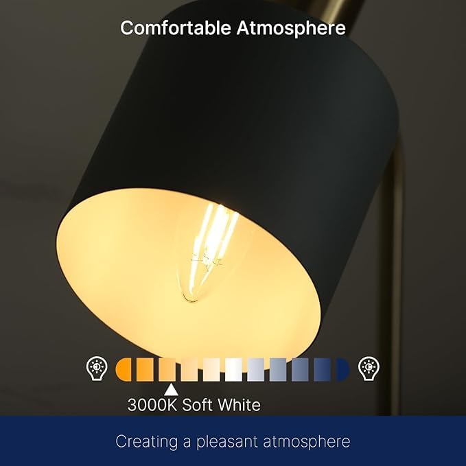 مصابيح شمعة LED، قاعدة E14، 2700K أبيض ناعم، 450LM، مكافئ 40W، عبوة 20 - Image 2