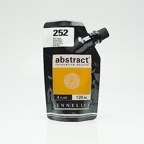 Sennelier Abstract Artist Acrylic 120 ml Pouch (Yellow Ochre) - Image 1