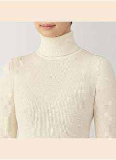 MUJI Washable High-Gauge Ribbed Turtle Neck  Sweater  - Image 5