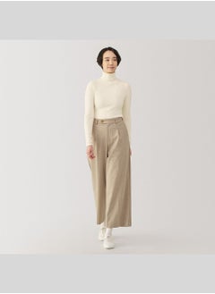 MUJI Washable High-Gauge Ribbed Turtle Neck  Sweater  - Image 2