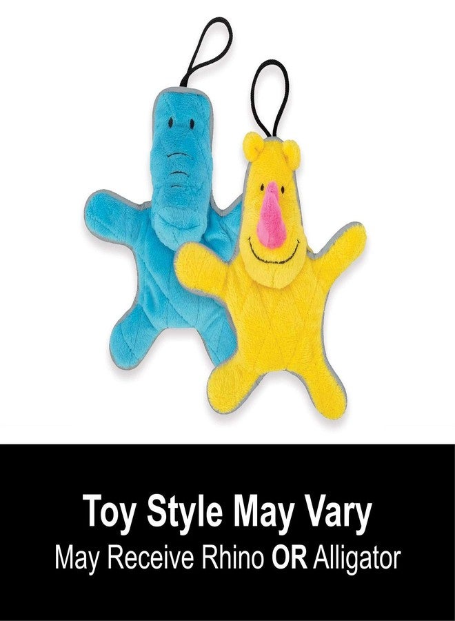 زيوس مجموعة ألعاب زيوس موجو برايتس فلات بالز، ألعاب للكلاب الصغيرة والجراء، تتضمن إما تمساحًا أو زرافة، عبوة متنوعة - Image 2