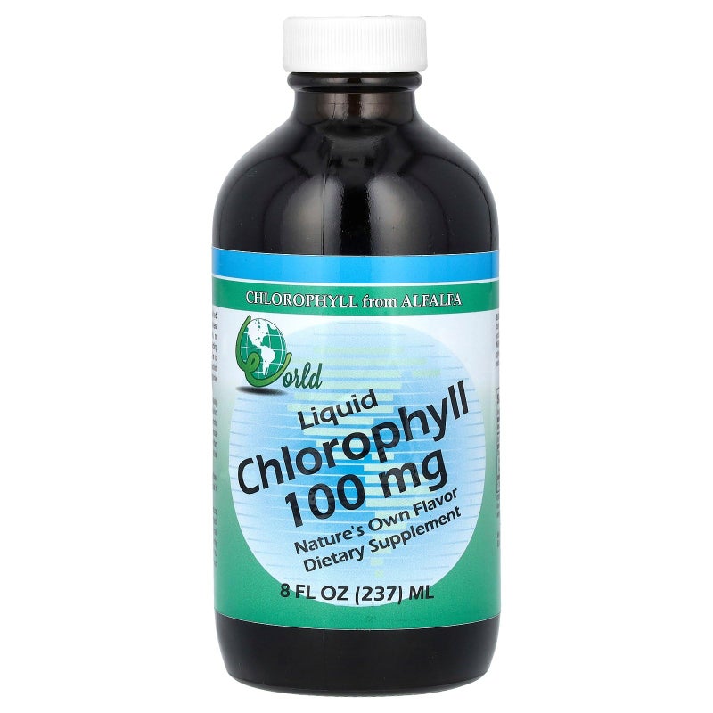World Organic - Chlorophyll Liquid 100mg, 8 oz liquid - Image 1