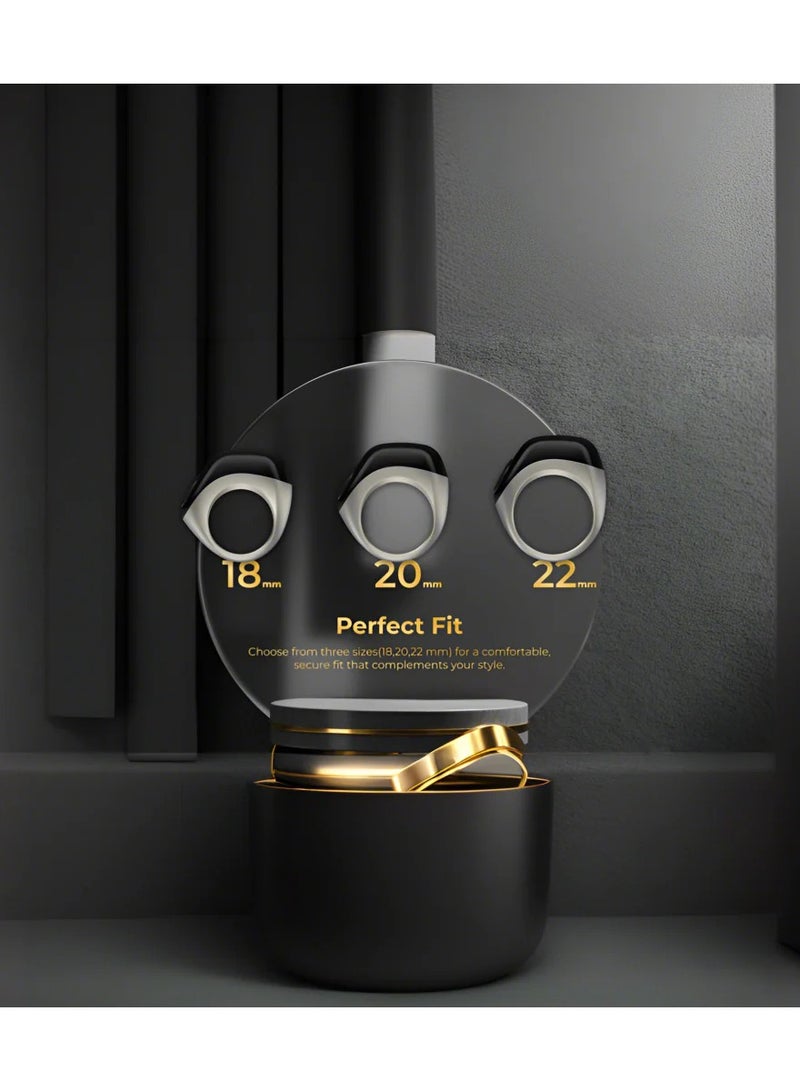 iQIBLA Smart Tasbih Zikr Ring Wide Display Powerful Battery Backup OLED Display Jood Smart Ring App Operated Tasbih Counter Waterproof Smart Zikr Ring Compatible Three Sizes (18mm/ 20mm/22mm) 5 Prayer Time Reminders iQibla Tasbih Smart Counter Blue - Image 5