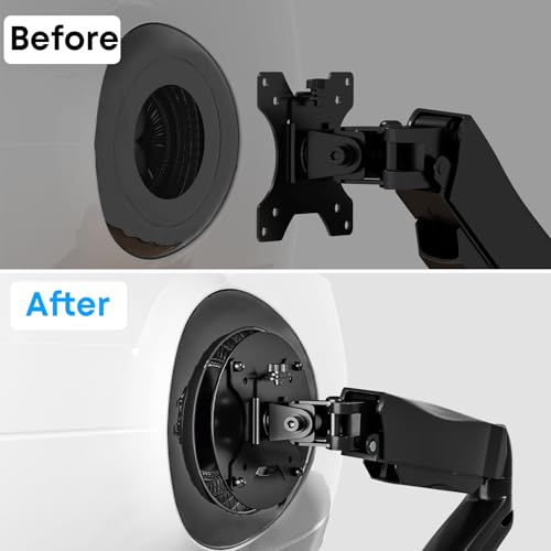 PUTORSEN VESA Adapter Plate Bracket - for Samsung Odyssey Neo G9, Odyssey G7, G95NA, G75NB, CHG90 and Odyssey G9 Monitors, VESA 100x100, Black, Adapter-MP03 - Image 3