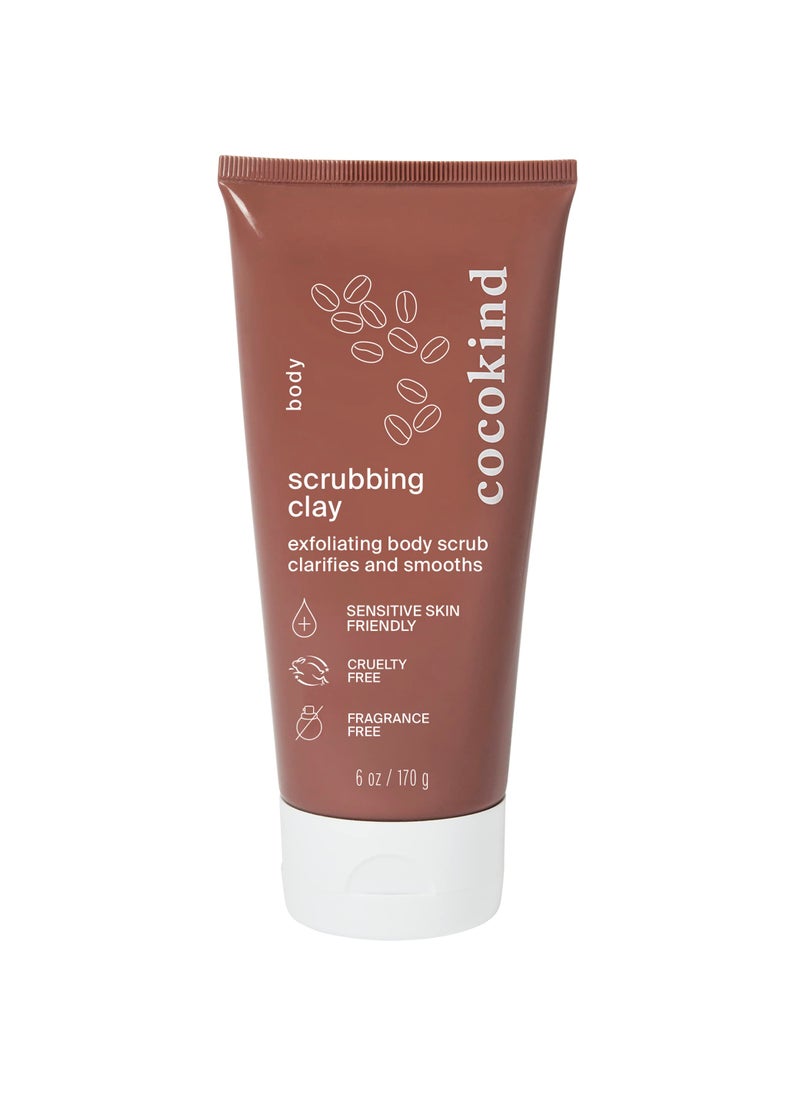 Cocokind - Cocokind Scrubbing Clay, Exfoliating Body Scrub and Body Wash, Brightening Body Scrub and Body Exfoliator, Coffee Body Scrub, Body Skin Care Products - Image 1