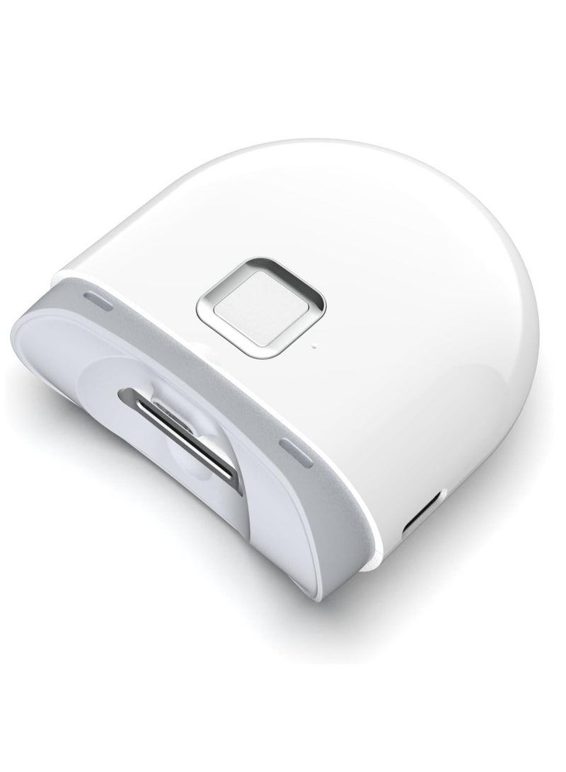 بلو فاير مقص أظافر كهربائي أوتوماتيكي - شاحن عبر USB، هادئ مع إضاءة LED، يجمع قصاصات الأظافر، آمن ومحمول للكبار والصغار وكبار السن - هدية مثالية للعائلة ومقدمي الرعاية - Image 1