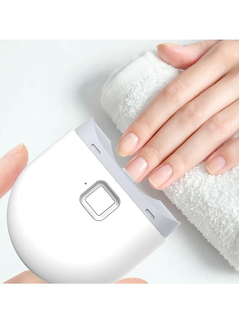 بلو فاير مقص أظافر كهربائي أوتوماتيكي - شاحن عبر USB، هادئ مع إضاءة LED، يجمع قصاصات الأظافر، آمن ومحمول للكبار والصغار وكبار السن - هدية مثالية للعائلة ومقدمي الرعاية - Image 5