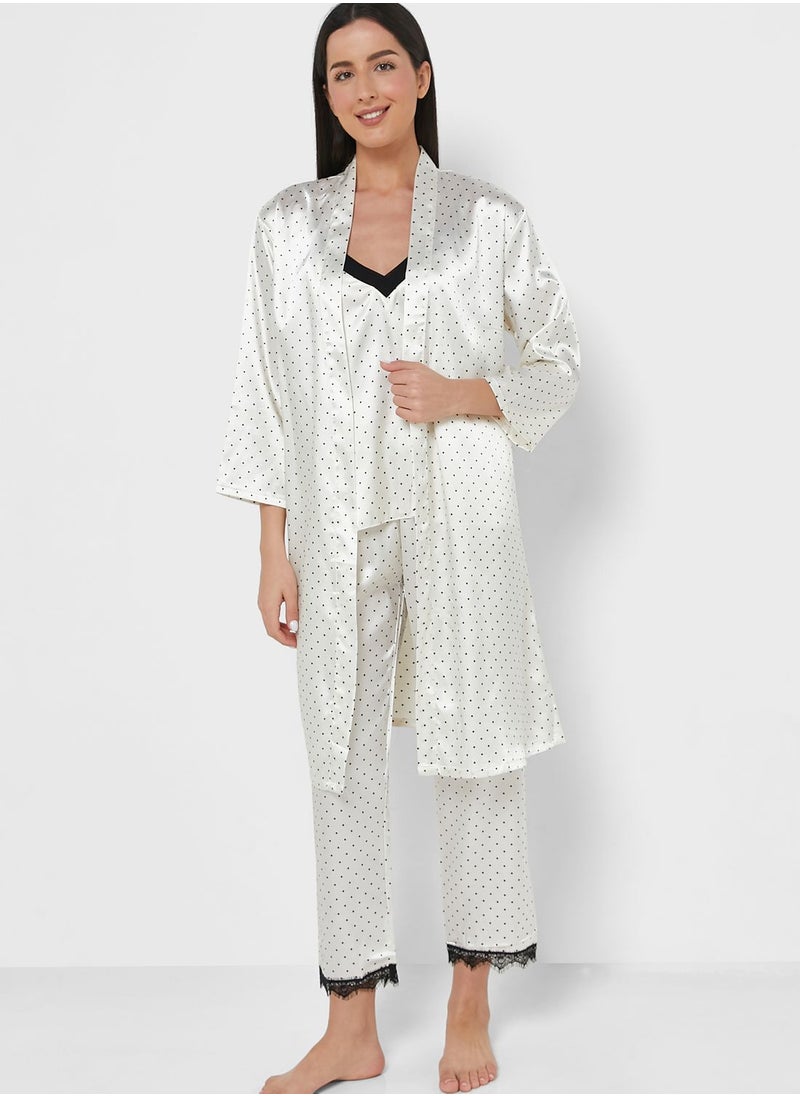 ELLA - 3 Piece Printed Night Set - Image 1