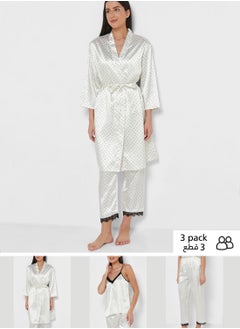 3 Piece Printed Night Set