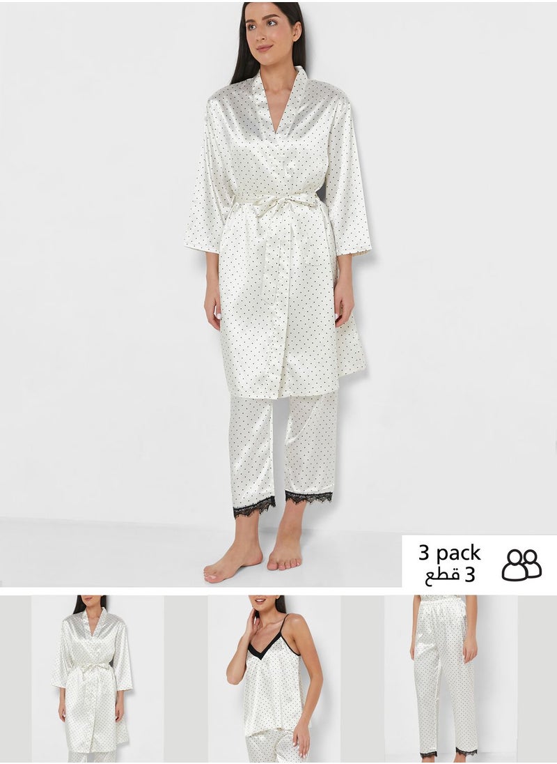ELLA - 3 Piece Printed Night Set - Image 1