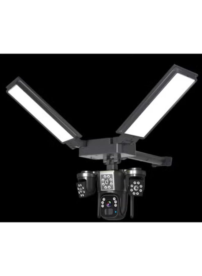 GEEK SPACE 4G 8K Solar Powered PTZ Security Camera Outdoor Wireless CCTV with 200W LED Floodlight, 360° Pan Tilt Zoom, SIM Card Support, AI Human Detection, Full Color Night Vision, Two-Way Audio, IP66 Waterproof, Remote Monitoring, Motion Alerts for Home, Farm, Office & Business - Image 2