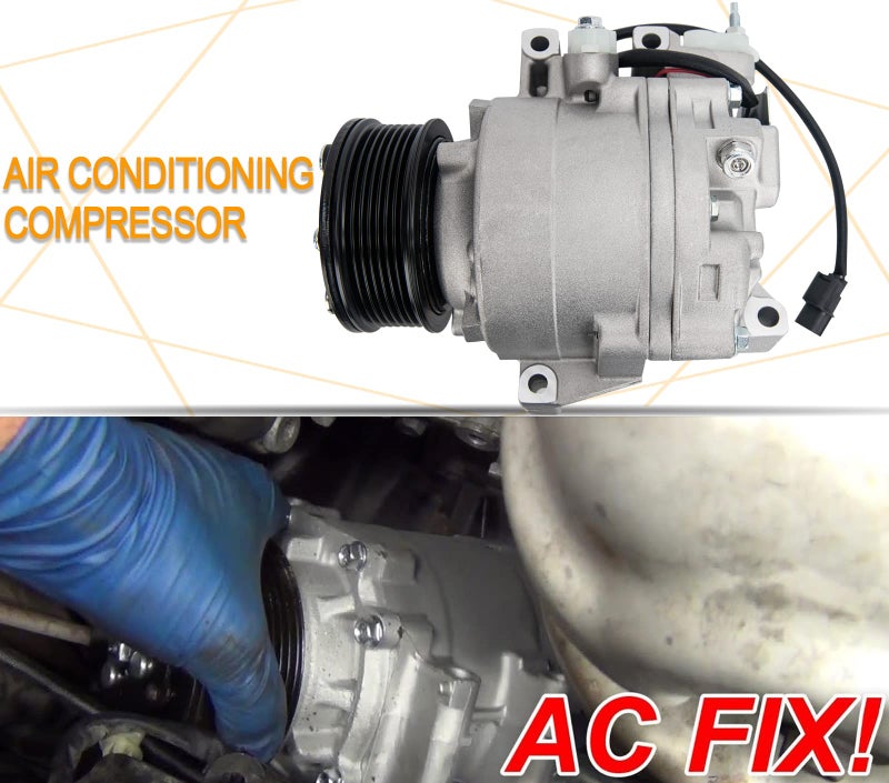 CMOOD AC Compressor Compatible with Honda Civic 1.8L 2006, 2007, 2008, 2009, 2010, 2011 Replaces 38800RNAA01, 38810RRBA01, 38800-RNA-A010-M, 38800-RNB-A02, 38800RNAA010M2, 38800RNAA01-06 - Image 4