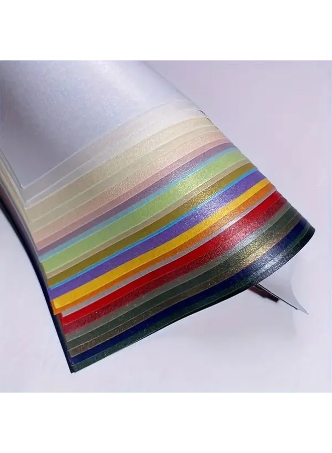 ورقة قوسية متميزة مقاس A5 25 قطعة 25 لونًا قابلة للطباعة من جهة واحدة 120 جرامًا لمشاريع الأعمال اليدوية وتصميم السجلات والشارات - Image 5