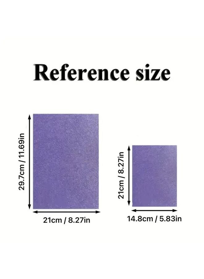 ورقة قوسية متميزة مقاس A5 25 قطعة 25 لونًا قابلة للطباعة من جهة واحدة 120 جرامًا لمشاريع الأعمال اليدوية وتصميم السجلات والشارات - Image 3