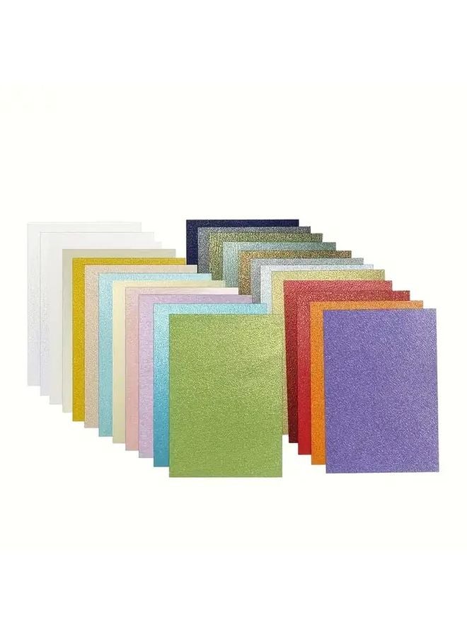 ورقة قوسية متميزة مقاس A5 25 قطعة 25 لونًا قابلة للطباعة من جهة واحدة 120 جرامًا لمشاريع الأعمال اليدوية وتصميم السجلات والشارات - Image 4