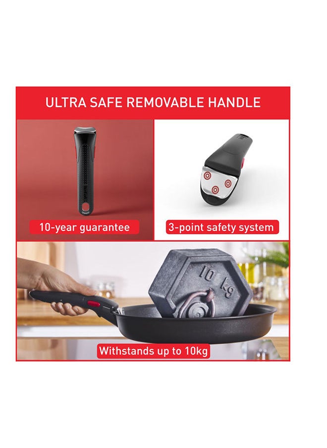 Tefal - Tefal Ingenio Black Handle Stackable Detachable 3-Point Safety Locking - Image 1