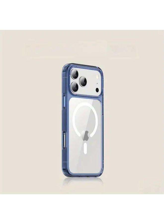 Crystal Clear Case Compatible With iPhone 15 Pro Black Magnetic Protective Cover Drop Protection Sleek Design - Image 5