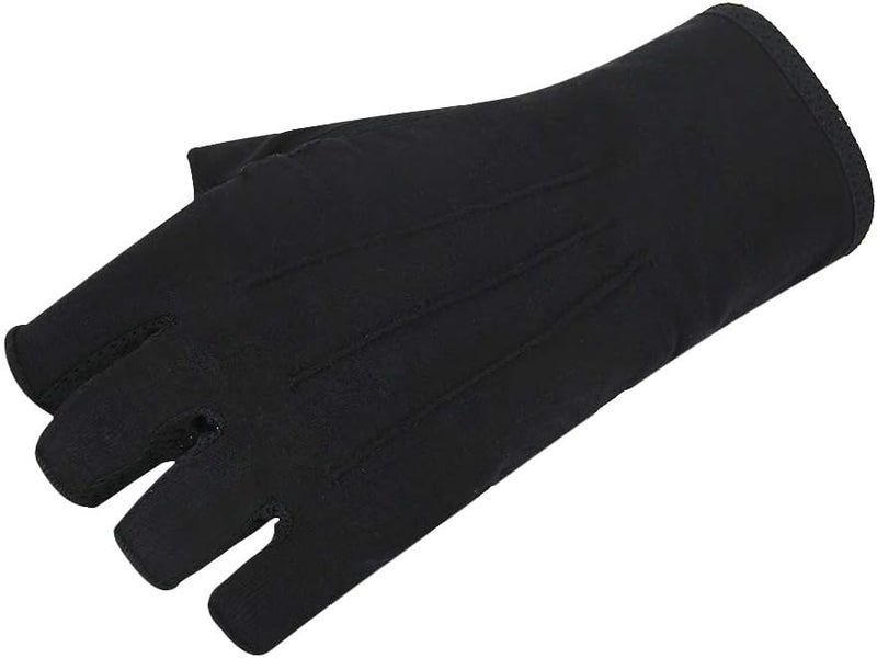 Ylucky Lightweight Summer Fingerless Gloves Men Women UV Sun Protection Driving Cotton Gloves Nonslip Touchscreen Gloves - Image 2