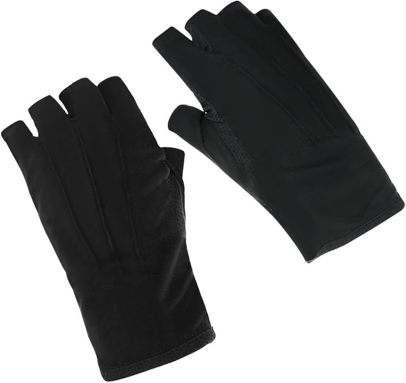 Ylucky Lightweight Summer Fingerless Gloves Men Women UV Sun Protection Driving Cotton Gloves Nonslip Touchscreen Gloves - Image 3