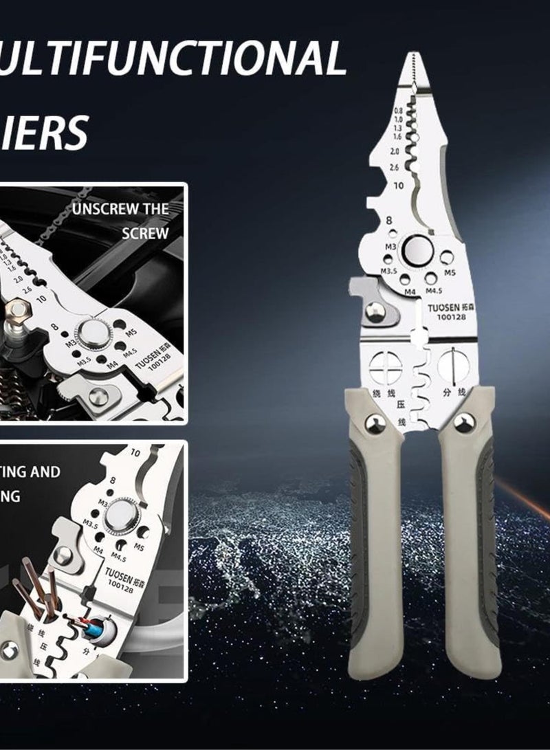 GGOOT Wire Stripping Pliers Multifunctional Electrician Special Pliers Universal Pliers Cable Splitting K0g8 Tools Hardware Industrial  - Image 4