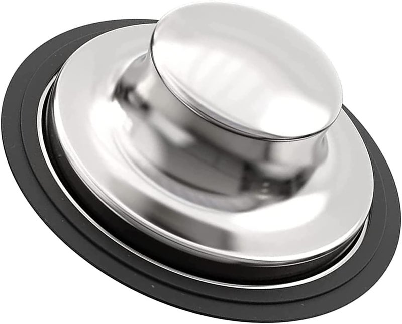 PCTC 3.35 Inch Kitchen Sink Stopper for Garbage Disposal Stopper, Stainless Steel Garbage Disposal Plug Fits Standard Kitchen Drain Size of 3 1/2 Inch, for Insinkerator, Kitchenaid, Kohler, Waste King - Image 1
