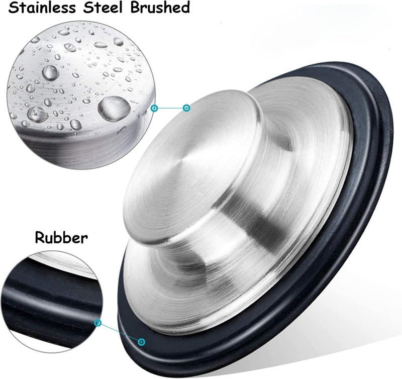 PCTC 3.35 Inch Kitchen Sink Stopper for Garbage Disposal Stopper, Stainless Steel Garbage Disposal Plug Fits Standard Kitchen Drain Size of 3 1/2 Inch, for Insinkerator, Kitchenaid, Kohler, Waste King - Image 5