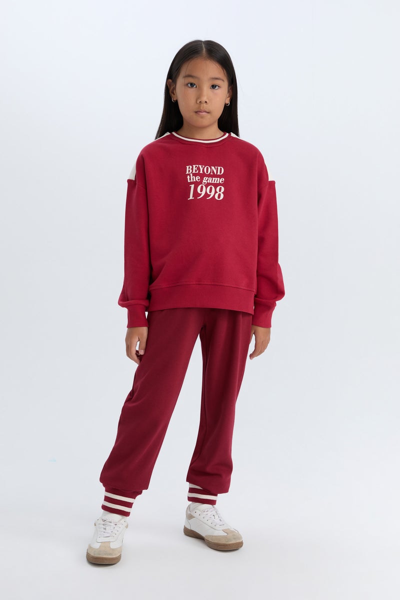 DeFacto Girl Printed Jogger Sweatpants  - Image 4