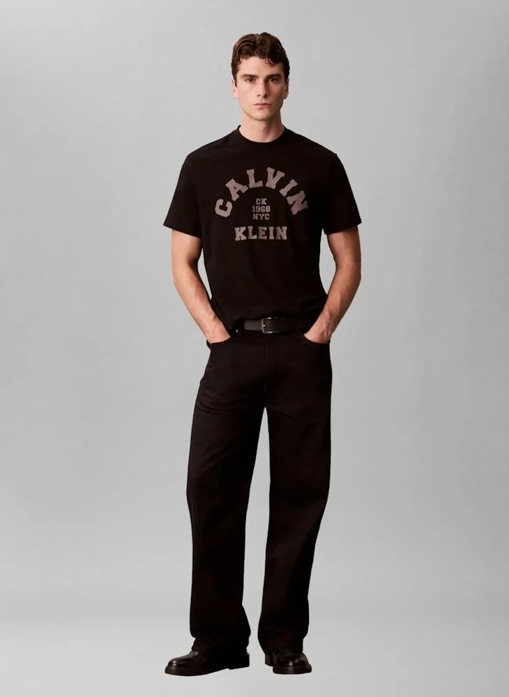 Calvin Klein Jeans Black Monologo Graphic T-Shirt for Men | Best Price UAE