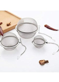 Stainless Steel Mesh Tea Ball Set of 3 Tea Infuser Strainers Tea Strainer Filters Tea Interval inffuser - 3 PCS Different Size