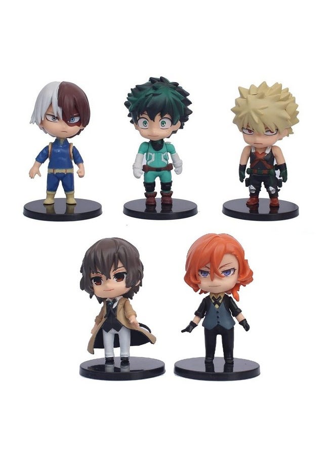 Trunkin - Trunkin MHA My Hero Academia 10cm Action Figure Set for Collection Anime Series Characters Set of 5 Big Characters (10cm) Figurines - Image 1