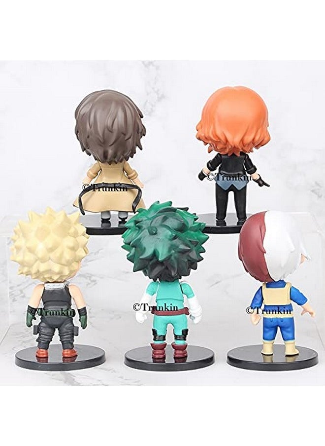 Trunkin - Trunkin MHA My Hero Academia 10cm Action Figure Set for Collection Anime Series Characters Set of 5 Big Characters (10cm) Figurines - Image 1