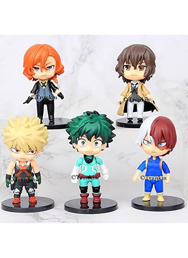 Trunkin - Trunkin MHA My Hero Academia 10cm Action Figure Set for Collection Anime Series Characters Set of 5 Big Characters (10cm) Figurines - Image 1