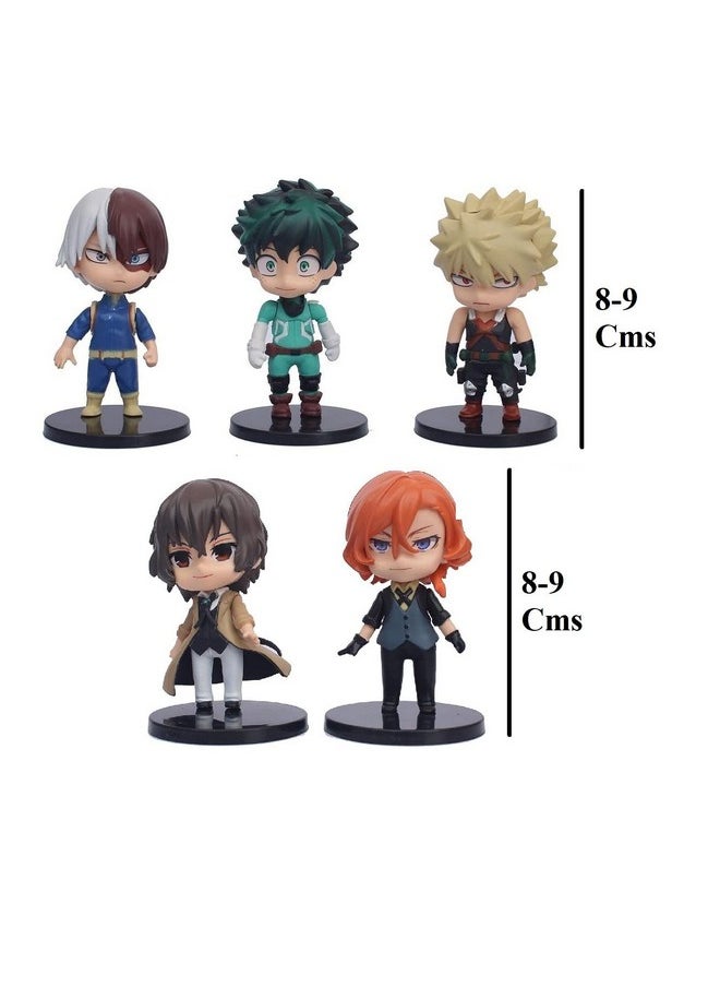Trunkin - Trunkin MHA My Hero Academia 10cm Action Figure Set for Collection Anime Series Characters Set of 5 Big Characters (10cm) Figurines - Image 1