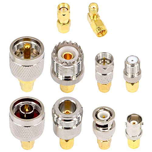 onelinkmore RF Coaxial FPV Connector Kit 20 Type Set SMA Coax Antenna Connector Kit SMA to UHF BNC F Adapter Male to Female Coaxial Male to Female Coax Adapters Converter… - Image 3