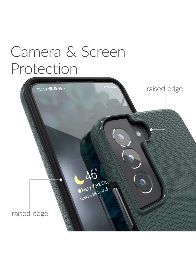 Crave Dual Guard for Samsung Galaxy S22 Case, Shockproof Protection Dual Layer Case for Samsung Galaxy S22 5G - Forest Green - Image 2