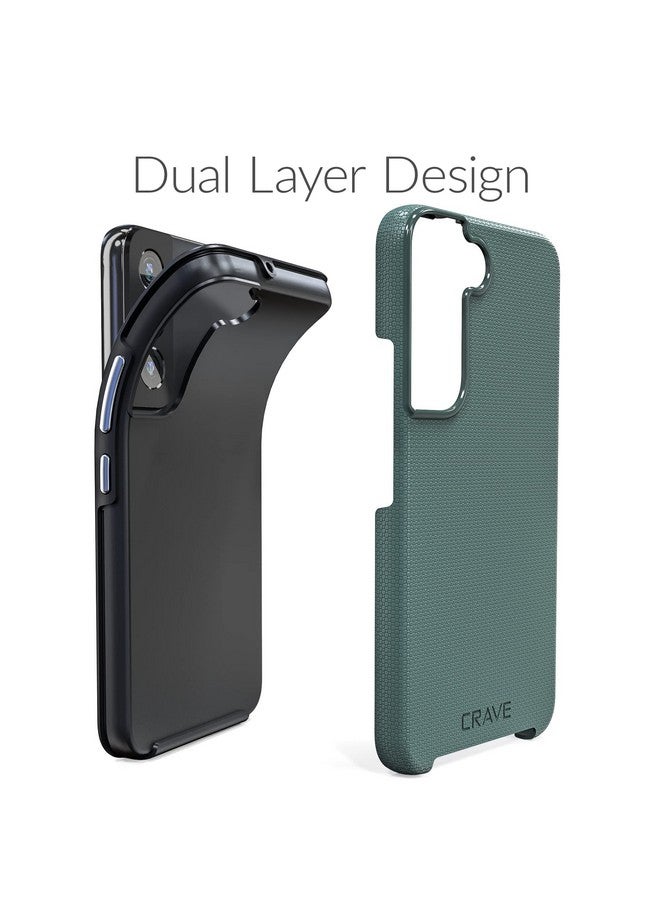 Crave Dual Guard for Samsung Galaxy S22 Case, Shockproof Protection Dual Layer Case for Samsung Galaxy S22 5G - Forest Green - Image 3