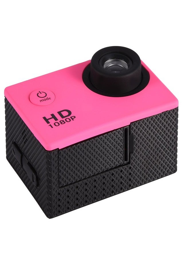 Serounder Action Camera Kit 1080P 12MP 30m Outdoor Sports Video Camera USB 2.0 Underwater Cam Full LCD Mini Camcorder with 900mAh Rechargeable Batteries and Mounting Accessories Kits(Pink) - Image 5